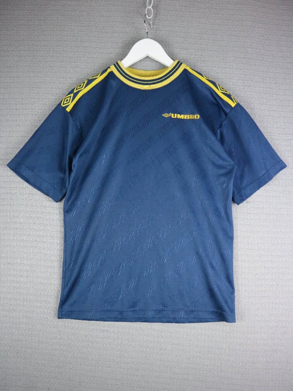 Umbro Vintage Activewear Jersey 1990s Training Top Small Blue Yellow
